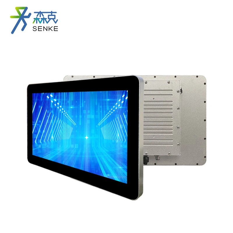 21.5 インチ YPC-FD 防水産業用タッチパネル PC、大画面オール-アルミニウム密閉産業用タブレット、ワークショップの中央操作および MES 集約データ監視用
